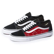 Vans black old skool red - black,