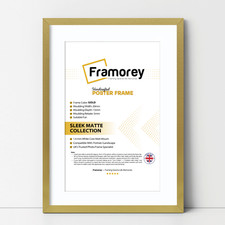 Thin Photo Frame Black Poster Frame Oak Walnut Silver Gold Narrow 2cm