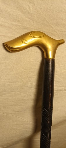 Brass handle 91cm walking - brass,