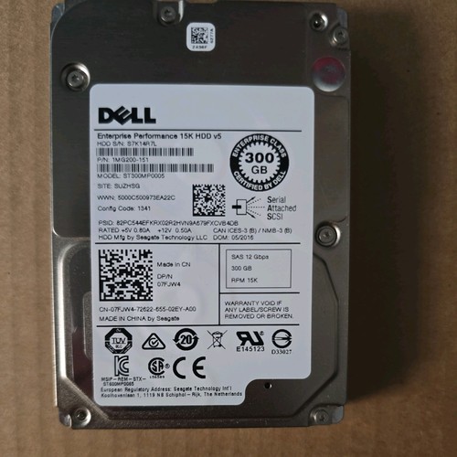 Dell 300gb sas hdd - 300gb, 2.5"