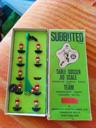 Subbuteo table soccer scale - table,
