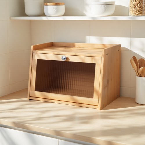 Tiers bread bamboo storage - 2/3,