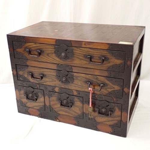 Japanese antique tansu - antique, chest
