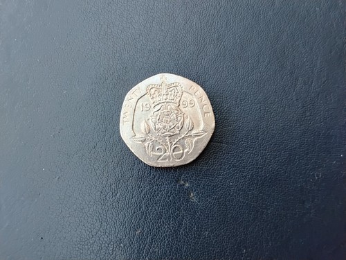British twenty pence coin - a,