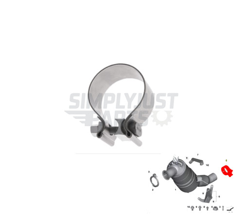 Exhaust cat dpf clamp for - exhaust,