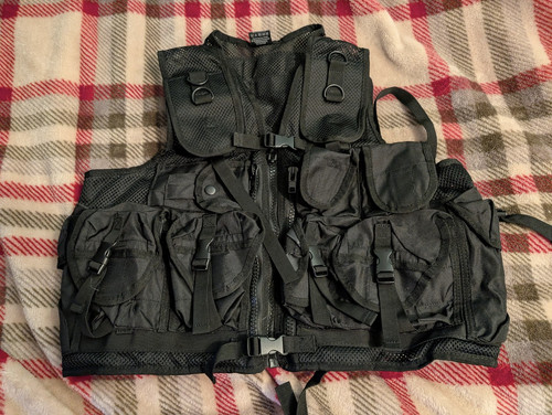 Mil tec black - black, vest/