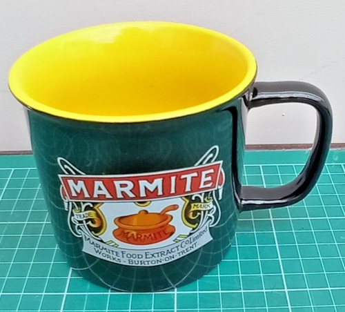 Marmite advertising mug - marmite,