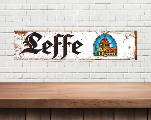 Leffe metal sign man - sign,,