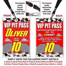 KARTING GO KART THEME LANYARD
