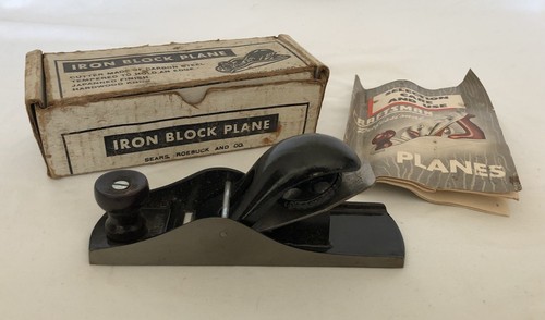 Vintage sears iron block plane - vintage,