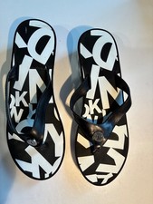 DKNY Black & White Wedge Heel