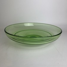 Vintage Handblown Green Studio Glass Bowl