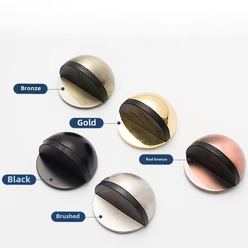 Door stop floor wall oval - wall,