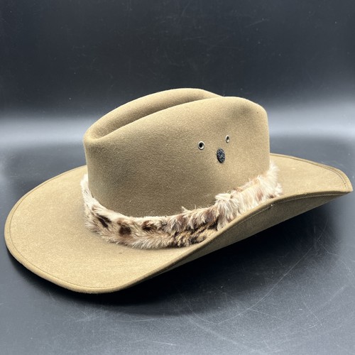 Vtg borsalino fur felt safari - borsalino,