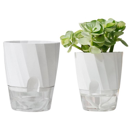 Lazy flower pot self watering - pot,