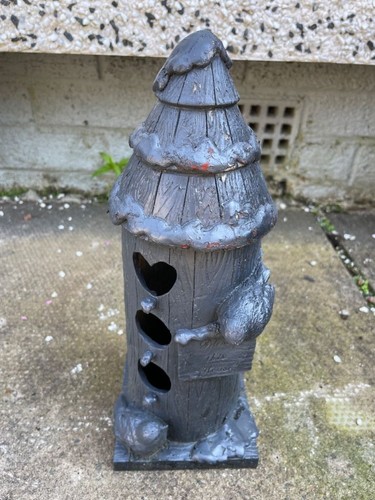 Vintage resin bird - vintage, feeder