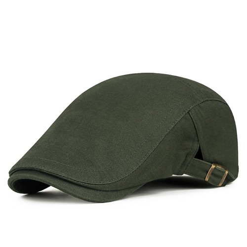 Solid color mesh flat cap - solid,