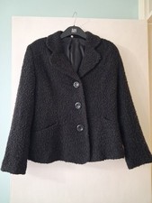 EWM Jacket Size 12 Black Wool