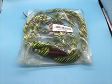 Rope dog lead - yellow and black