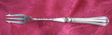 Antique Sterling Silver Handled Pickle Fork Hallmarked Barbed Tines Prongs 1923