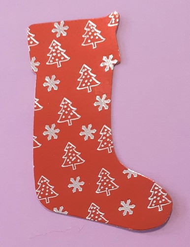 Christmas stocking die cut - stocking, die-cut