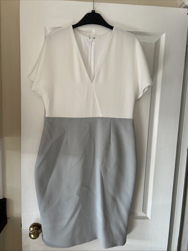 Ted baker dress ivory grey - baker, dress,