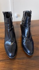 STUART WEITZMAN Black Leather Ankle Boots  RRP £295