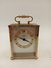 Strauger Quartz Carriage Clock Gold Tone West Germany Vintage Pre Owned Untested