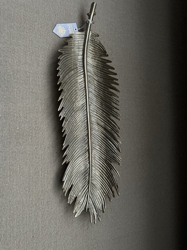 Gold large feather - gold,