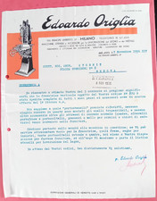 Commercial Invoice Milan Machine Tools E. Origlia 1936 cm 22 x29 approx