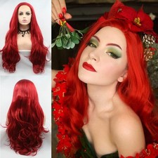 Mermaid wig bright red - mermaid,