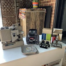 Vintage Eumig Wien P8 Projector + Consul View Editor And 2x Splicers