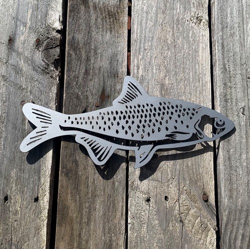 Roach fish steel - steel, wall