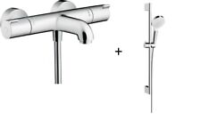 Hansgrohe Ecostat 1001 Thermostatic Bath/Shower Mixer Inc Legs & Riser Rail Kit