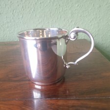 Silver Christening Mug, hallmarked Sheffield 1962
