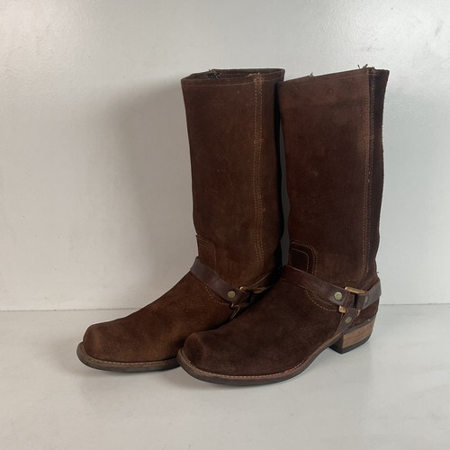1970s sears chocolate suede - sears,