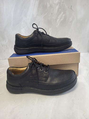 Clarks black leather - black,