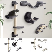 Four-Piece Cat Wall Shelves