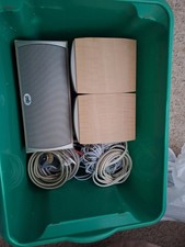 PSB Alpha Surround Sound Speakers and Misc wires 2 x Black additional units