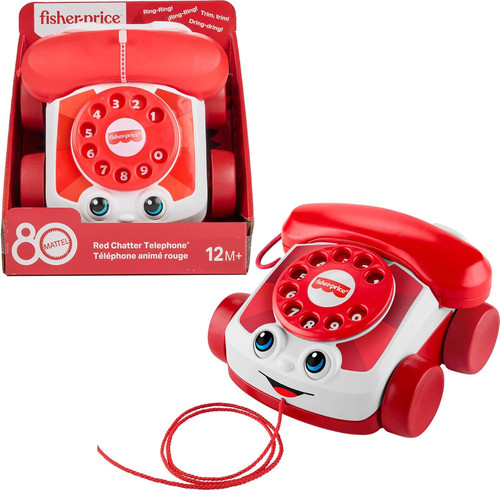 Baby toy red chatter - red,