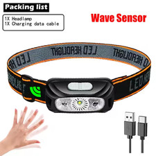 Super Bright USB Rechargeable Headlamp Waterproof LED Head Torch Headlight New