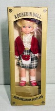 Scottish Dunedin Doll, Vintage 1970s Hand Dressed in Scotland with Original Box