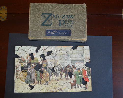 Vintage zag zaw wooden jigsaw - zag-zaw,