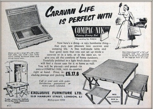 1955 compac nik - compac-nik, table