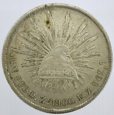 1900 MEXICO Zs FZ UN PESO