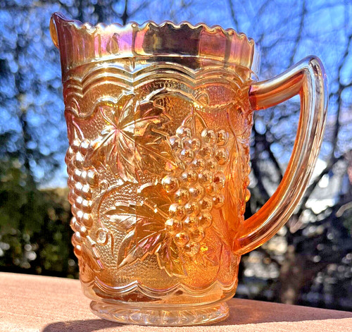 Imperial carnival amber - amber, glass