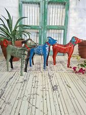 Hand Made Reclaimed Recycled Metal Oil Drum Paint Tin Dog Sculpture Garden 