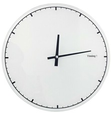 30cm Round Glass Wall Clock