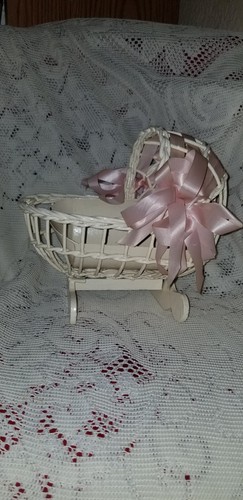 Antique wicker baby doll - wicker,