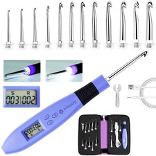 12pcs Lighted Crochet Hook Set
